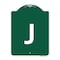 Signmission Designer Series Sign-Sign W/ Letter J, Green & White Aluminum Sign, 18" x 24", GW-1824-22946 A-DES-GW-1824-22946 - alternate 1